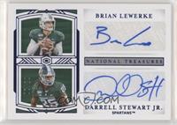 Brian Lewerke, Darrell Stewart Jr. #/20