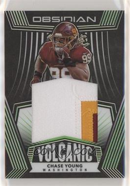 2020 Panini Obsidian - Volcanic Material - Electric Etch Green #VM-2 - Chase Young /50
