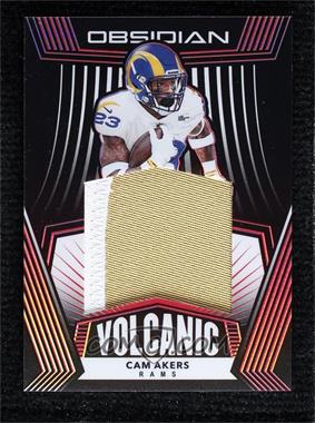 2020 Panini Obsidian - Volcanic Material - Electric Etch Red #VM-21 - Cam Akers /10