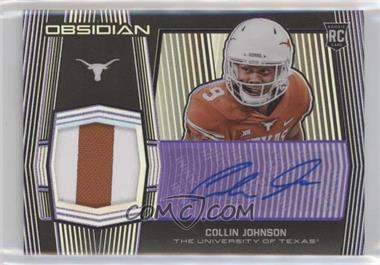 2020 Panini Obsidian Draft Picks - Jersey Autographs - Electric Etch Purple #12 - Collin Johnson /20