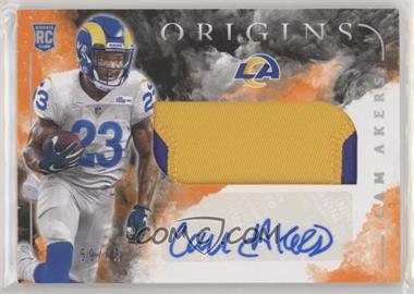 2020 Panini Origins - [Base] - Orange #124 - Rookie Jumbo Patch Autographs - Cam Akers /75