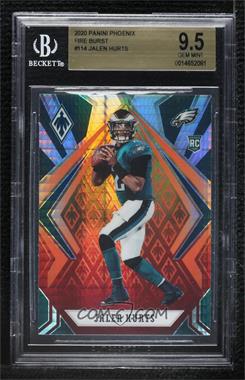 2020 Panini Phoenix - [Base] - Fanatics Fire Burst #114 - Rookies - Jalen Hurts [BGS 9.5 GEM MINT]