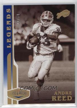 2020 Panini Plates & Patches - [Base] - Blue #134 - Legends - Andre Reed /60