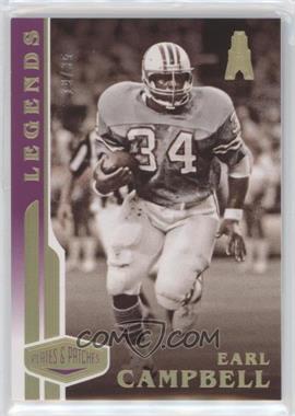 2020 Panini Plates & Patches - [Base] - Purple #139 - Legends - Earl Campbell /35