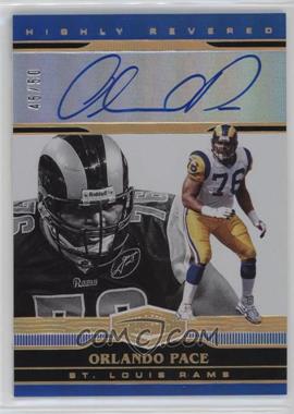 2020 Panini Plates & Patches - Highly Revered Autographs - Blue #HR-OP - Orlando Pace /50