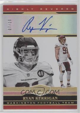 2020 Panini Plates & Patches - Highly Revered Autographs - Red #HR-RK - Ryan Kerrigan /10