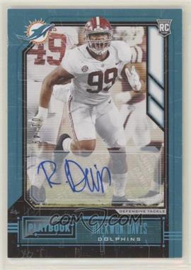 2020 Panini Playbook - [Base] - Platinum Signatures #187 - Rookies - Raekwon Davis /49