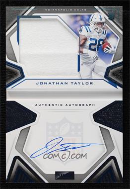 2020 Panini Playbook - [Base] - Platinum #217 - Rookies Playbook Jersey Autographs - Jonathan Taylor /49