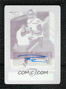 2020 Panini Playbook - [Base] - Printing Plate Magenta Signatures #99 - Russell Wilson /1 [EX to NM]