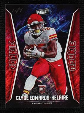 2020 Panini Player of the Day - [Base] - Rapture #66 - Rookie - Clyde Edwards-Helaire /1