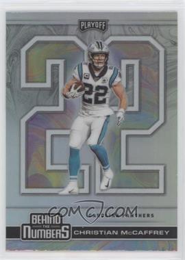 2020 Panini Playoff - Behind The Numbers - Silver Prizm #BTN-23 - Christian McCaffrey