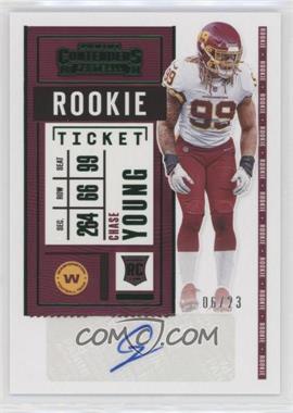 2020 Panini Playoff - Contenders Rookie Ticket RPS Preview - Green #102.2 - Variation - Chase Young /23