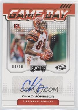 2020 Panini Playoff - Game Day Signatures - 4th Down #GDS-CJ - Chad Johnson /10