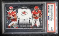 Patrick Mahomes II, Clyde Edwards-Helaire [PSA 9 MINT]