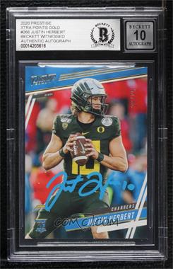 2020 Panini Prestige - [Base] - Xtra Points Gold #266 - Rookies - Justin Herbert /75 [BAS BGS Authentic]