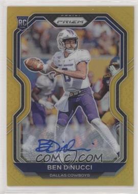 2020 Panini Prizm - [Base] - Gold Prizm Autographs #337 - Rookie - Ben DiNucci /10