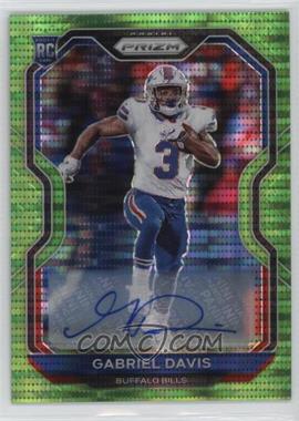 2020 Panini Prizm - [Base] - Neon Green Pulsar Prizm Autographs #312 - Rookie - Gabriel Davis