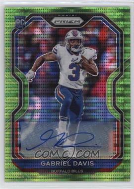 2020 Panini Prizm - [Base] - Neon Green Pulsar Prizm Autographs #312 - Rookie - Gabriel Davis