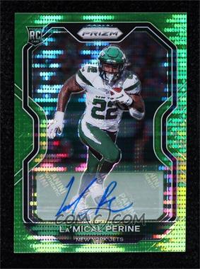 2020 Panini Prizm - [Base] - Neon Green Pulsar Prizm Autographs #357 - Rookie - La'Mical Perine