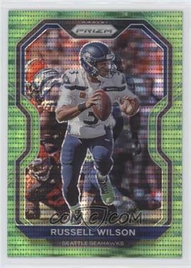 2020 Panini Prizm - [Base] - Neon Green Pulsar Prizm #294 - Russell Wilson