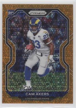 2020 Panini Prizm - [Base] - Orange Disco Prizm #376 - Rookie - Cam Akers