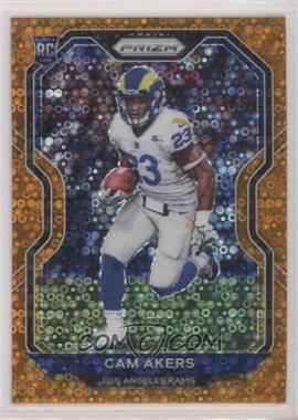 2020 Panini Prizm - [Base] - Orange Disco Prizm #376 - Rookie - Cam Akers