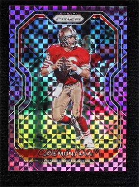 2020 Panini Prizm - [Base] - Purple Power Prizm #290 - Joe Montana /49