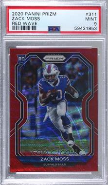 2020 Panini Prizm - [Base] - Red Wave Prizm #311 - Rookie - Zack Moss /149 [PSA 9 MINT]