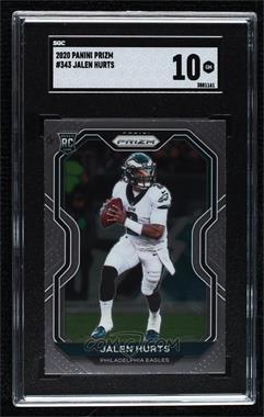 2020 Panini Prizm - [Base] #343.1 - Rookie - Jalen Hurts [SGC 10 GEM]