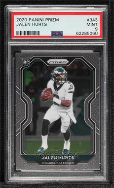 2020 Panini Prizm - [Base] #343.1 - Rookie - Jalen Hurts [PSA 9 MINT]