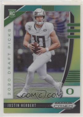 2020 Panini Prizm Draft - [Base] - Green and Yellow Prizm #102 - Draft Picks Rookies - Justin Herbert /249