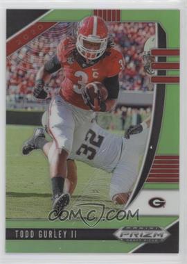 2020 Panini Prizm Draft - [Base] - Neon Green Prizm #96 - Todd Gurley II /125