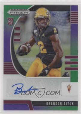 2020 Panini Prizm Draft - [Base] - Purple and Green Prizm Autographs #255 - Draft Picks Rookies - Brandon Aiyuk /199