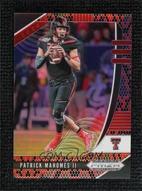 2020 Panini Prizm Draft - [Base] - Red/Black Snake Skin Prizm #81 - Patrick Mahomes II