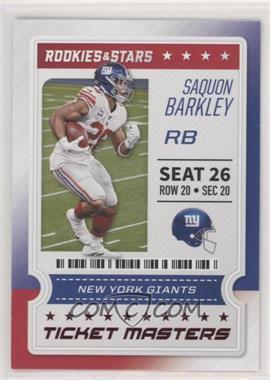 2020 Panini Rookies & Stars - Ticket Masters #18 - Saquon Barkley