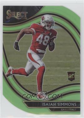 2020 Panini Select - [Base] - Neon Green Prizm Die-Cut #388 - Field Level - Isaiah Simmons