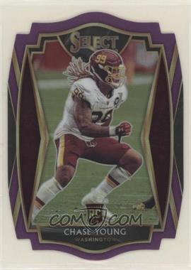 2020 Panini Select - [Base] - Purple Prizm Die-Cut #164 - Premier Level - Chase Young