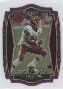 2020 Panini Select - [Base] - Purple Prizm Die-Cut #164 - Premier Level - Chase Young