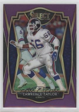 2020 Panini Select - [Base] - Purple Prizm #110 - Premier Level - Lawrence Taylor /75