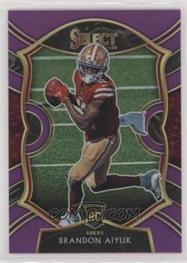 2020 Panini Select - [Base] - Purple Prizm #66 - Concourse - Brandon Aiyuk  /75