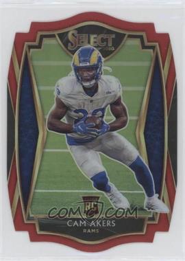 2020 Panini Select - [Base] - Red Prizm Die-Cut #155 - Premier Level - Cam Akers