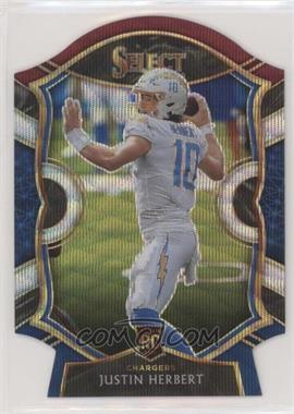 2020 Panini Select - [Base] - Tri-Color Prizm Die-Cut #44 - Concourse - Justin Herbert