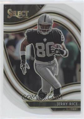 2020 Panini Select - [Base] - White Prizm Die-Cut #320 - Field Level - Jerry Rice