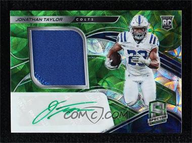 2020 Panini Spectra - [Base] - Neon Green #216 - Rookie Patch Autographs - Jonathan Taylor /50