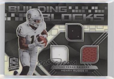 2020 Panini Spectra - Building Blocks Relics #BB-13 - Henry Ruggs III /99