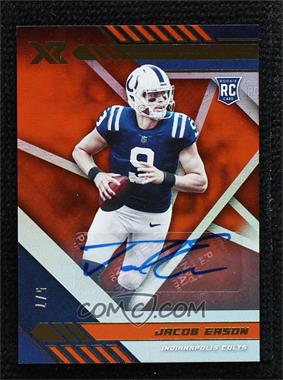 2020 Panini XR - [Base] - Orange Autographs #116 - Rookie - Jacob Eason /7