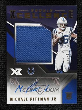 2020 Panini XR - Rookie Xcellence Autograph Swatches - Blue #RXC-MP - Michael Pittman Jr. /25