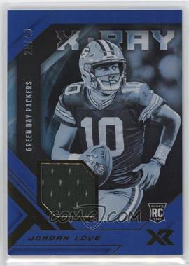 2020 Panini XR - X-Ray Swatches - Blue #XR-JL - Jordan Love /49