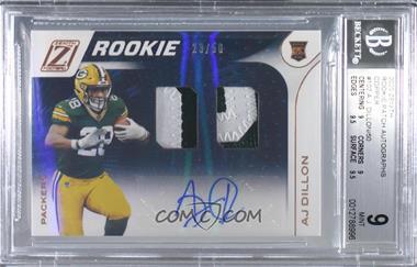 2020 Panini Zenith - [Base] - Copper #102 - Rookie Patch Autographs - AJ Dillon /50 [BGS 9 MINT]