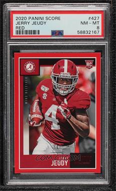 2020 Score - [Base] - Red #427 - Rookies - Jerry Jeudy [PSA 8 NM‑MT]